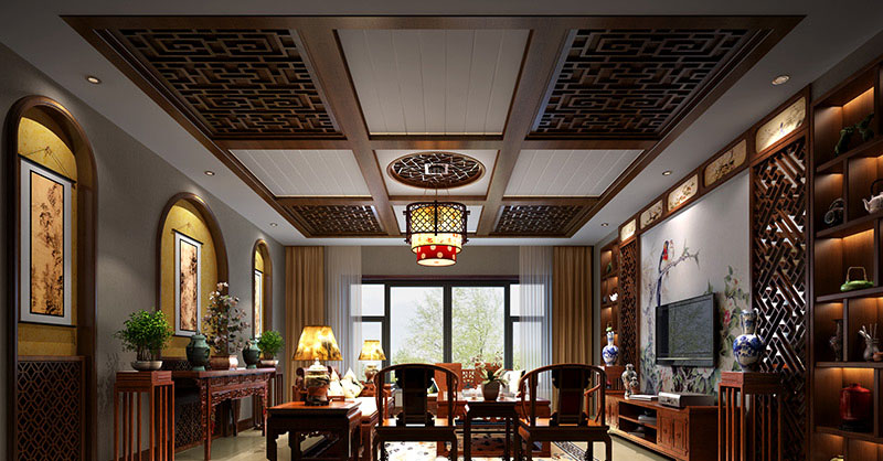 復式樓中式裝修效果圖