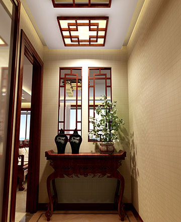 正對門走廊里的玄關