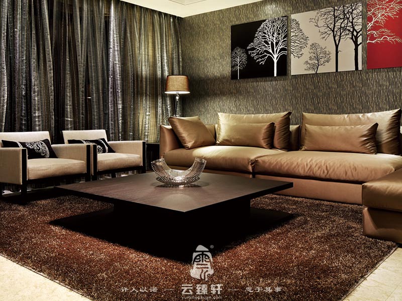 客廳新中式氣派優(yōu)雅風(fēng)格裝修