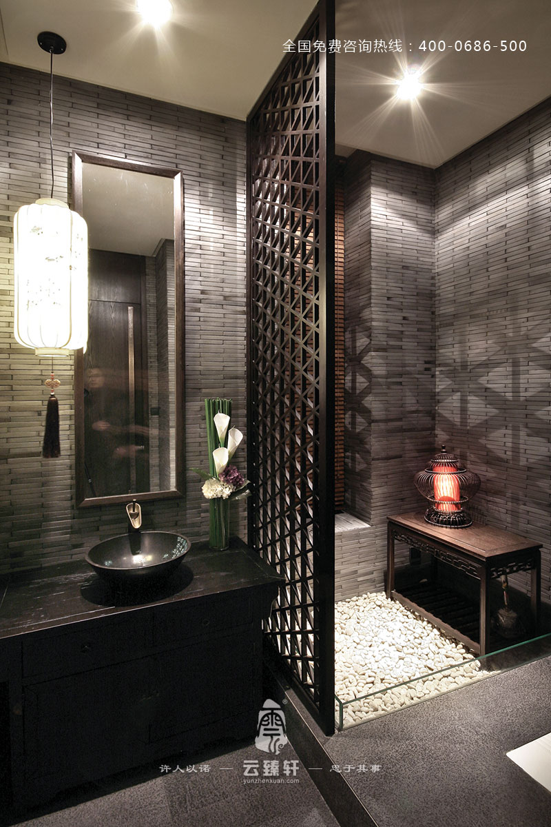 茶樓洗手臺(tái)的裝修效果圖