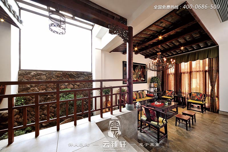 從不同的角度去看這個(gè)別墅接待室