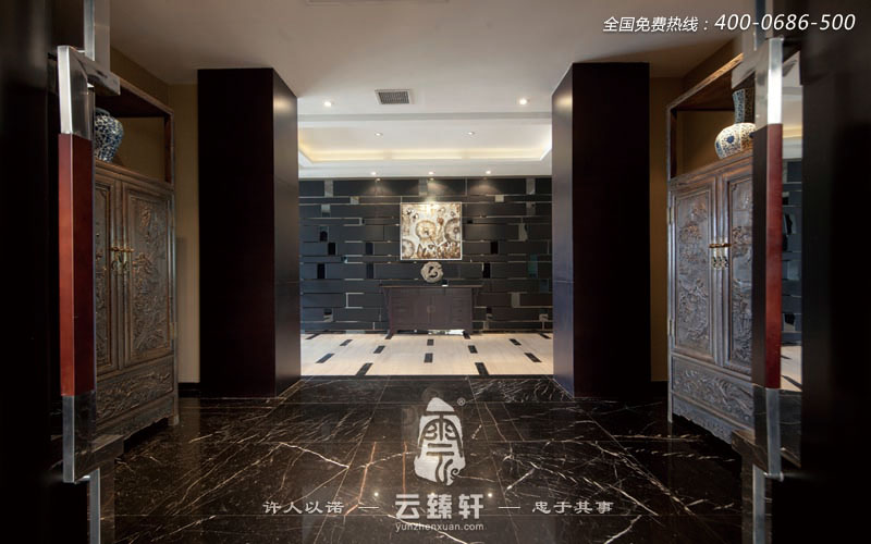 會所的玄關(guān)之處裝修