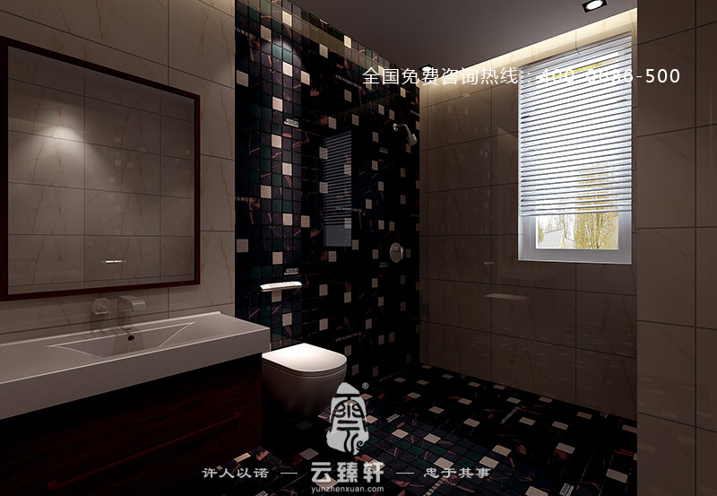 古典中式衛生間裝修效果圖