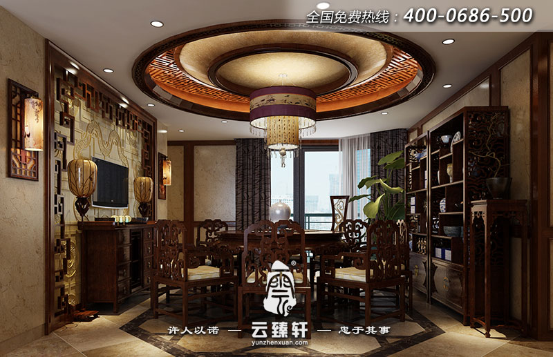 中式古典風(fēng)格的餐廳