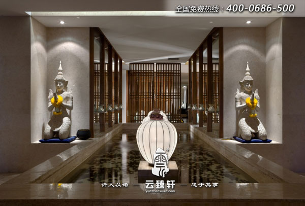 會所的水景裝飾