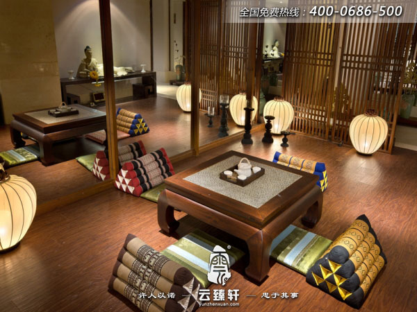 做完SPA之后，三五好友可以在會所茶室里喝茶暢談