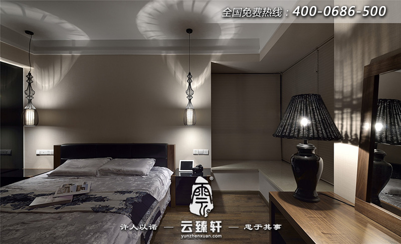 主臥室禪意味濃