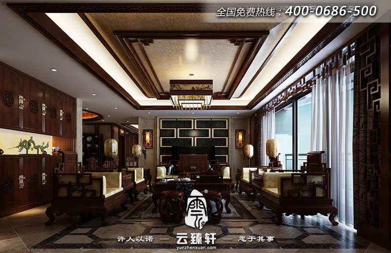 傳統中式客廳裝修圖片