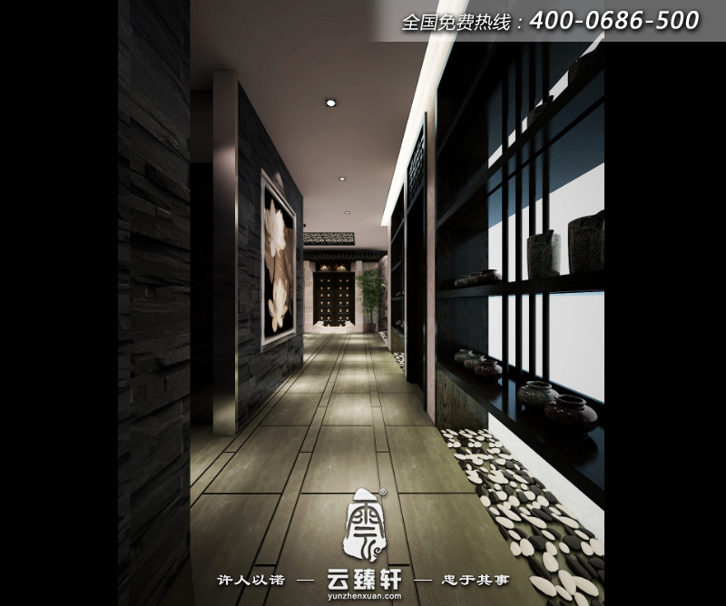 茶樓走廊裝修效果圖