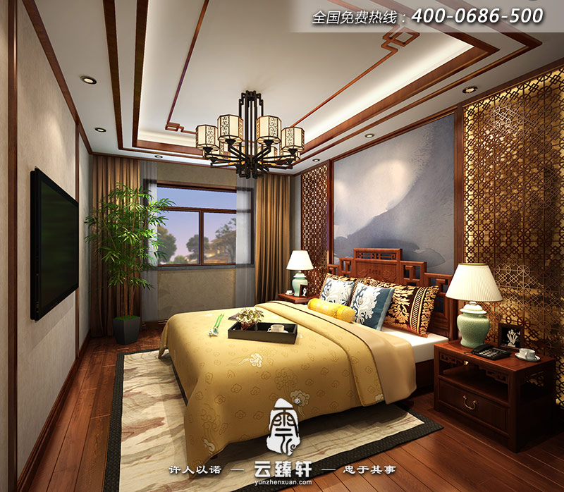新古典中式主臥室圖片