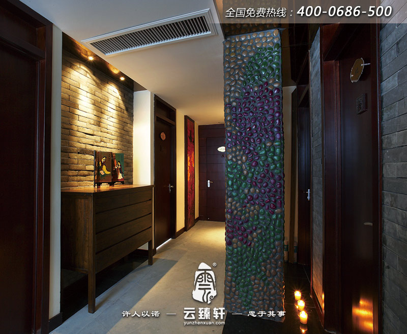 茶館走廊的玄關裝修