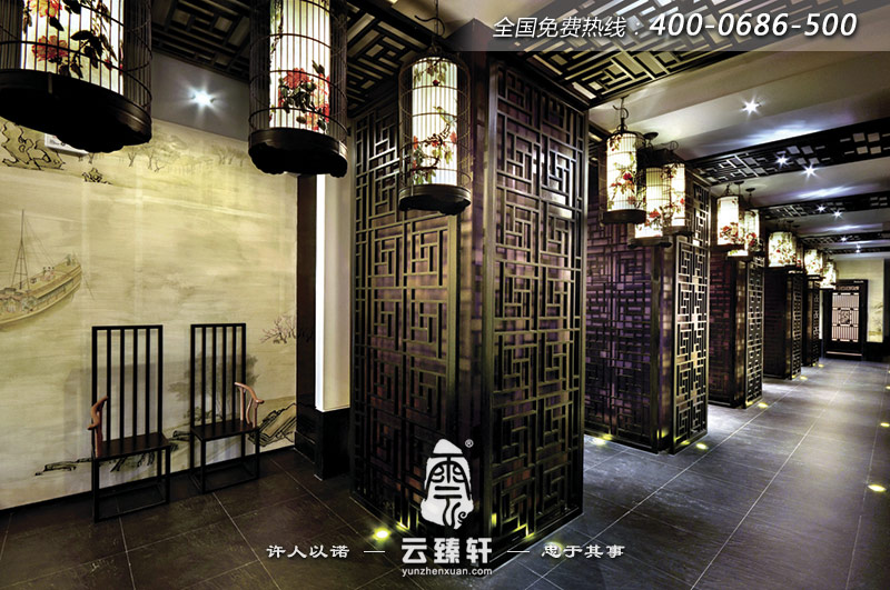 茶館大堂的裝修效果圖