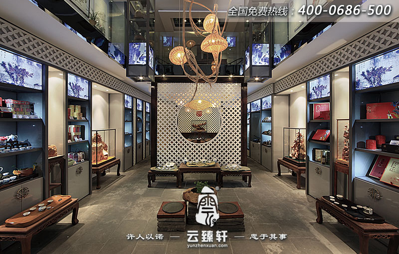 茶樓會(huì)所大堂裝修