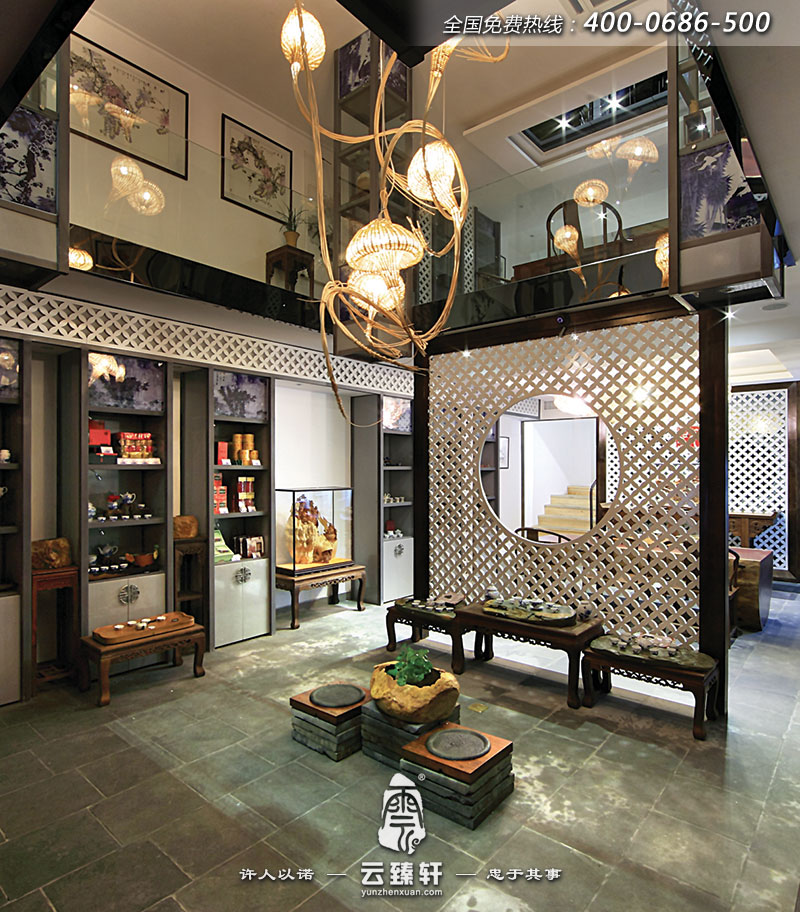 茶樓大堂銷(xiāo)售區(qū)展示