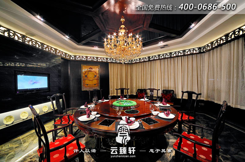 古色古香的餐廳包間設(shè)計(jì)