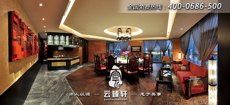 中式餐廳包間設計圖片