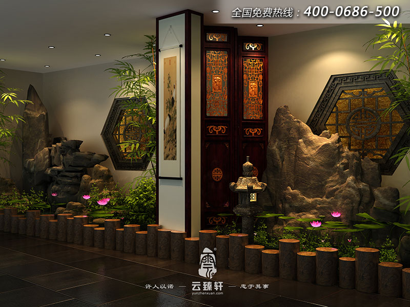 三樓展廳的景觀設(shè)計效果圖