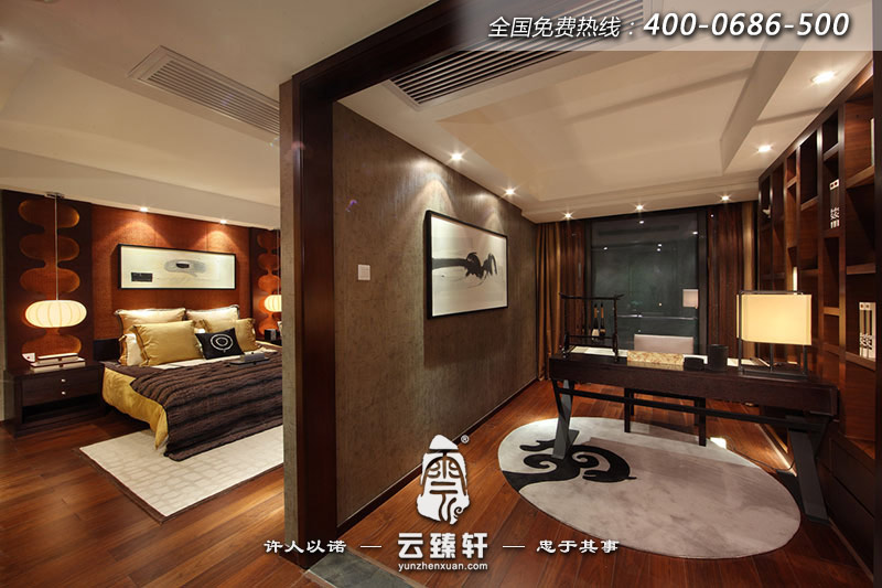 現(xiàn)代中式風(fēng)格別墅臥室圖片