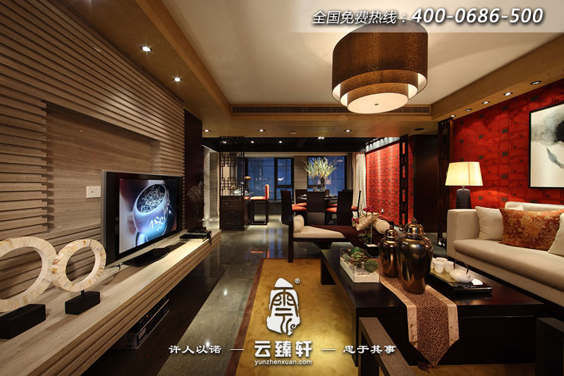 中式風(fēng)格別墅客廳圖片