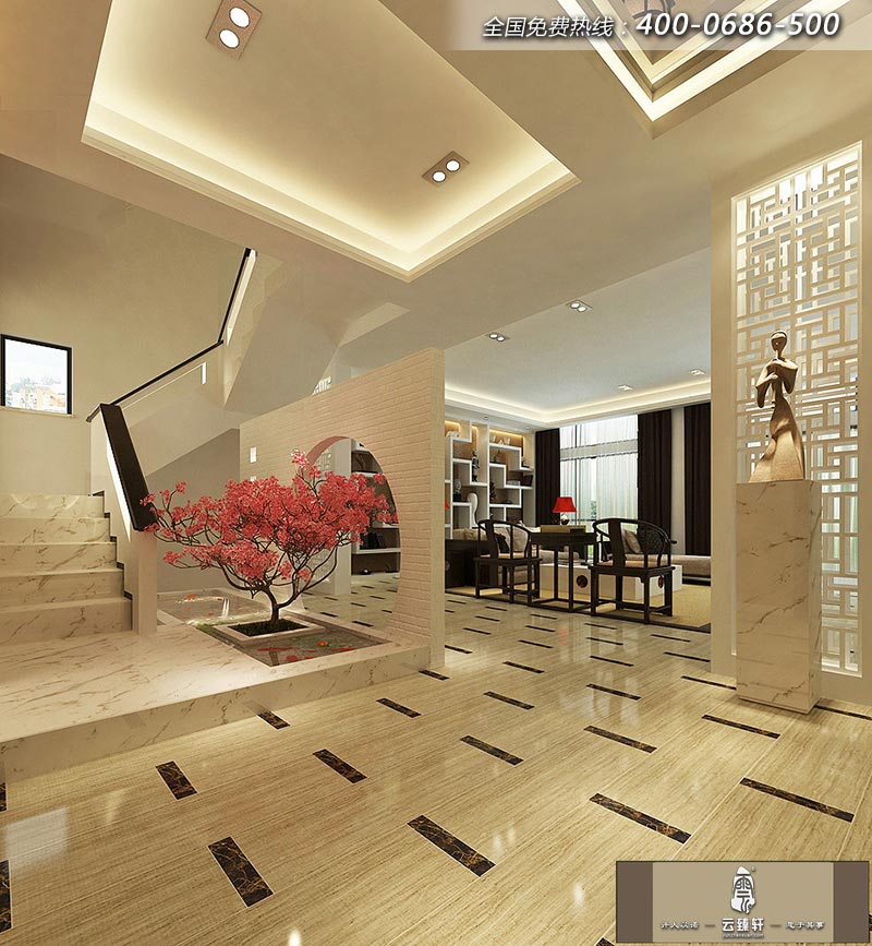 禪意風(fēng)格的樓梯效果圖