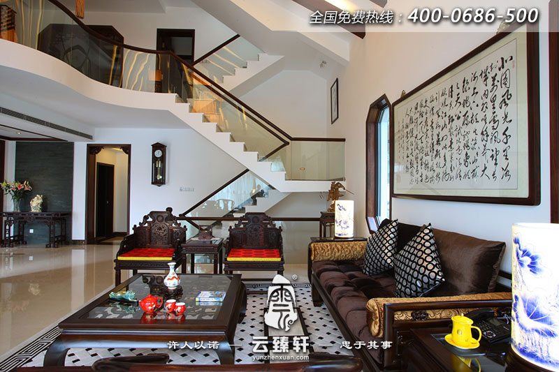 別墅客廳背景墻裝修效果圖