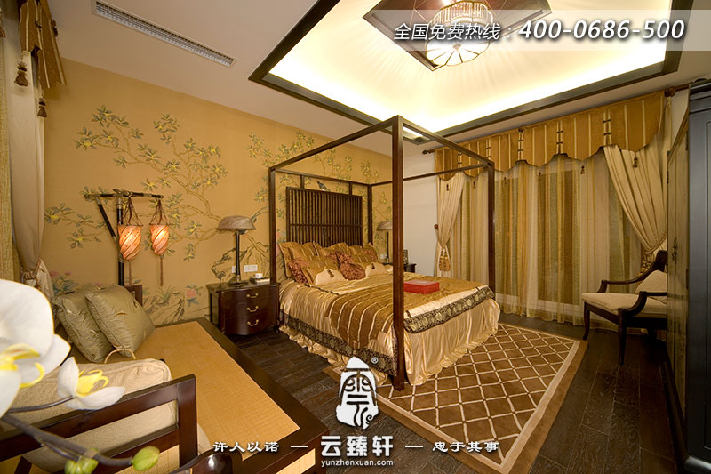 新中式裝修臥室效果圖