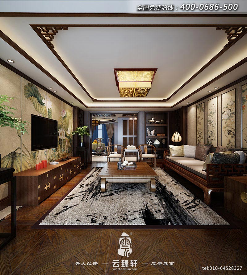 新中式家裝設(shè)計(jì)效果圖