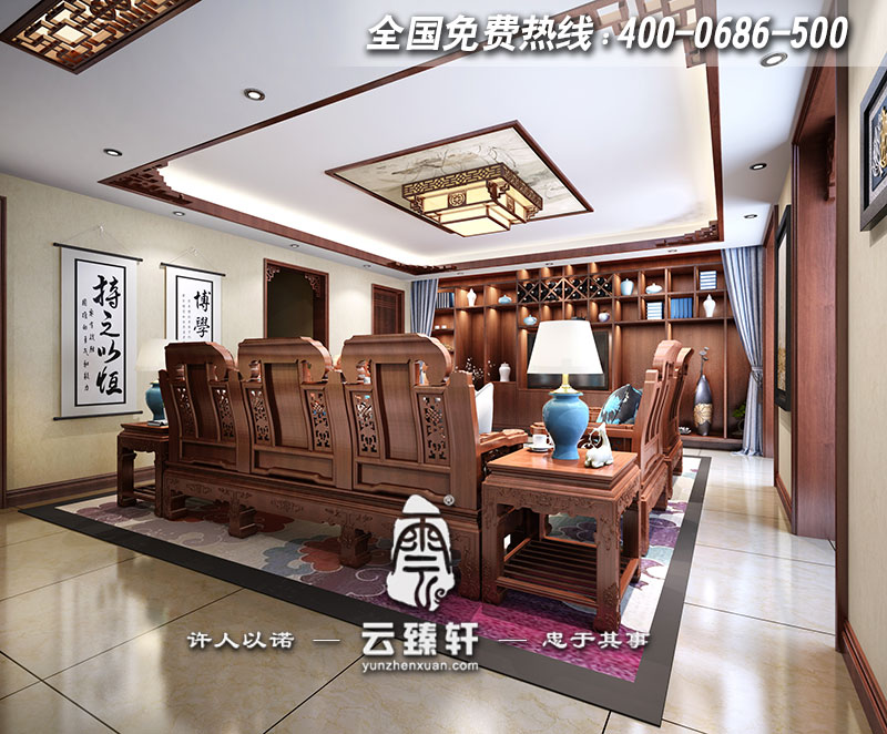 堂詩(shī)中式裝修設(shè)計(jì)效果圖