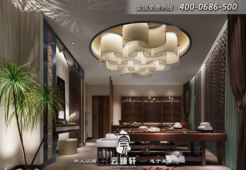中式理療會(huì)所裝修設(shè)計(jì)效果圖