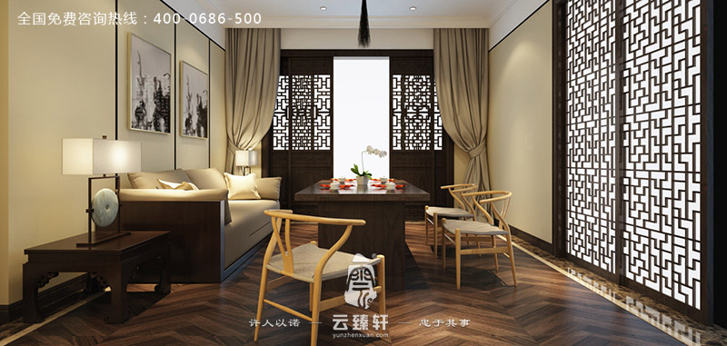 別墅的茶室空間設(shè)計效果圖