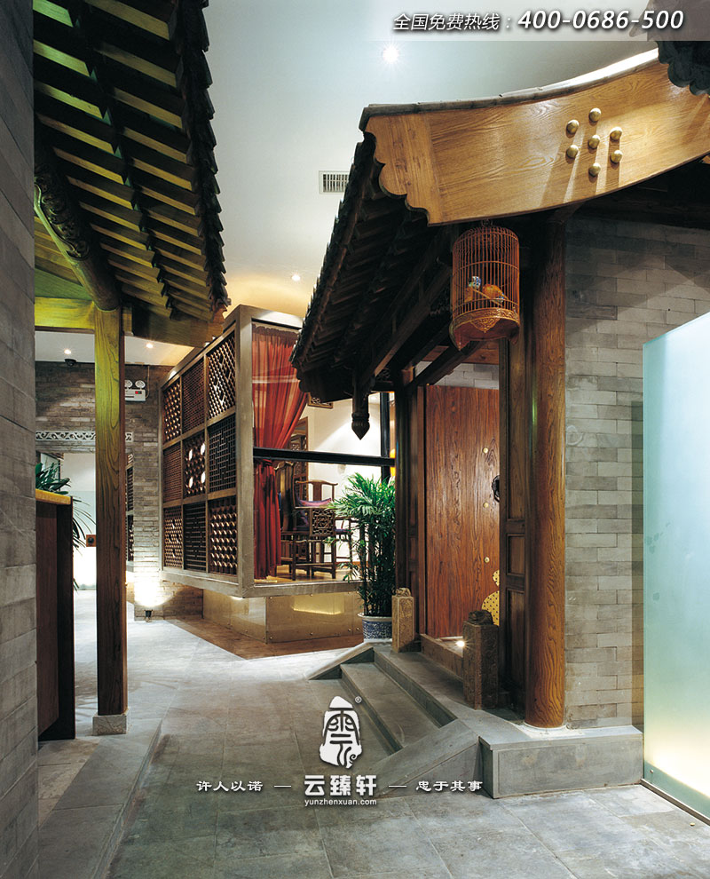 中式風格茶樓設計效果圖