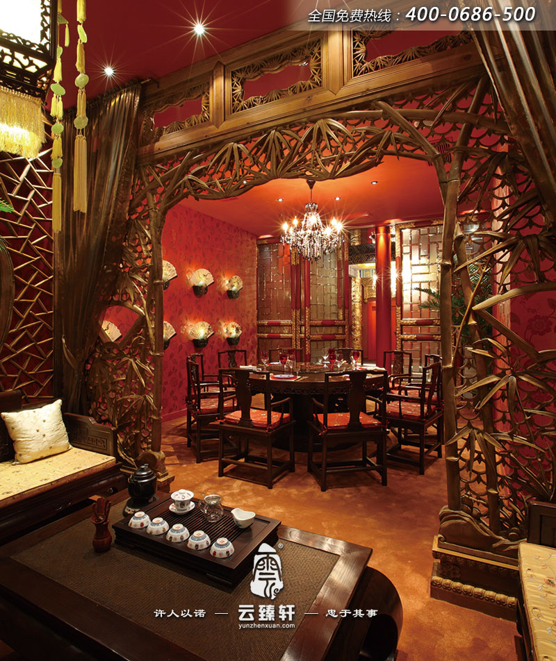 茶室的包廂設(shè)計效果圖