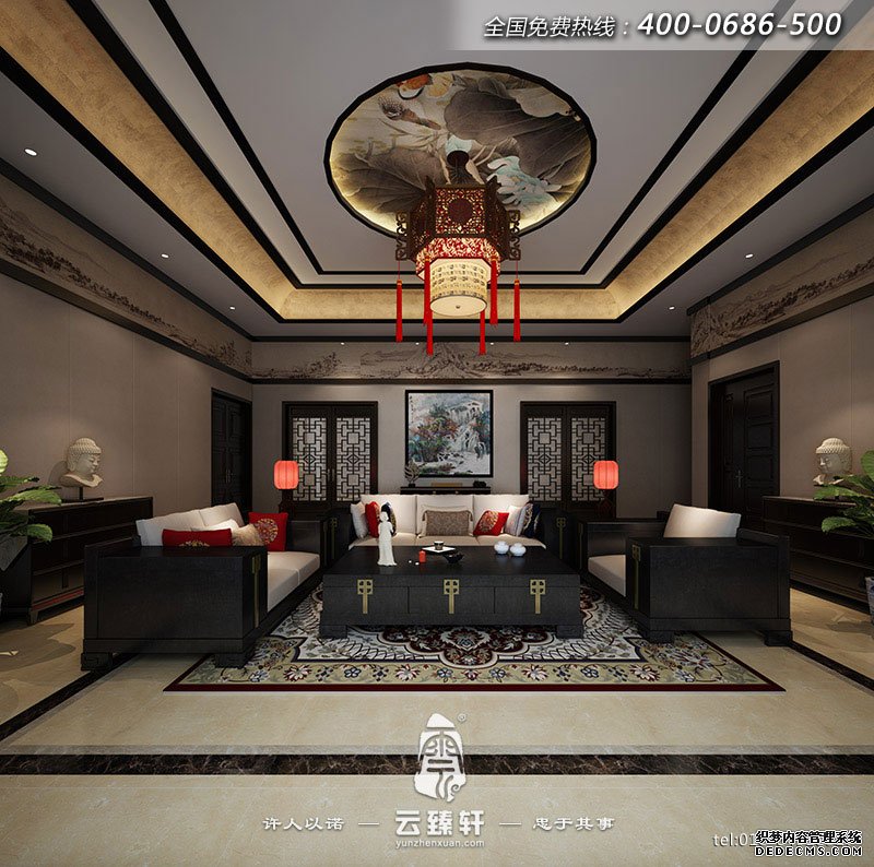 中式風(fēng)格客廳裝修設(shè)計(jì)效果圖