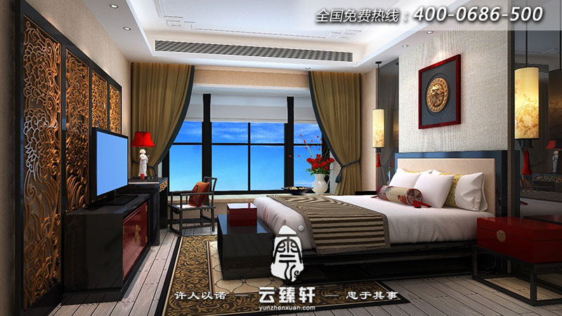 新中式臥室裝修設(shè)計(jì)效果圖