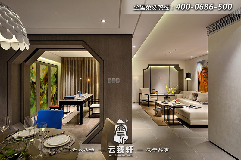 新派中式家居設計裝修效果圖