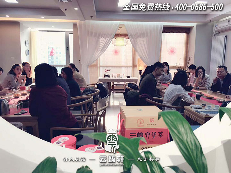 施工后的茶文化培訓(xùn)中心一角