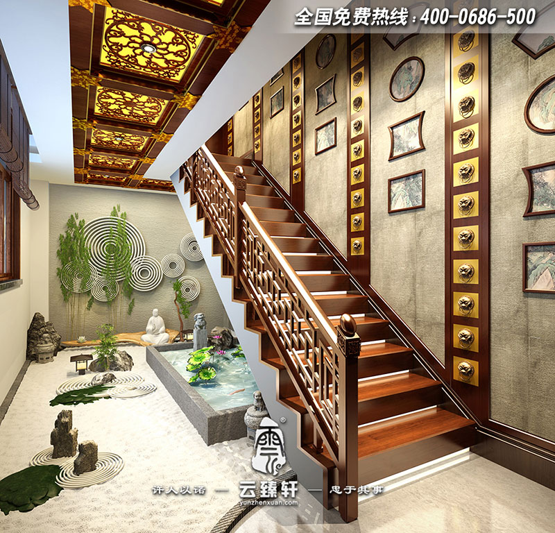 四合院樓梯口設(shè)計(jì)效果圖