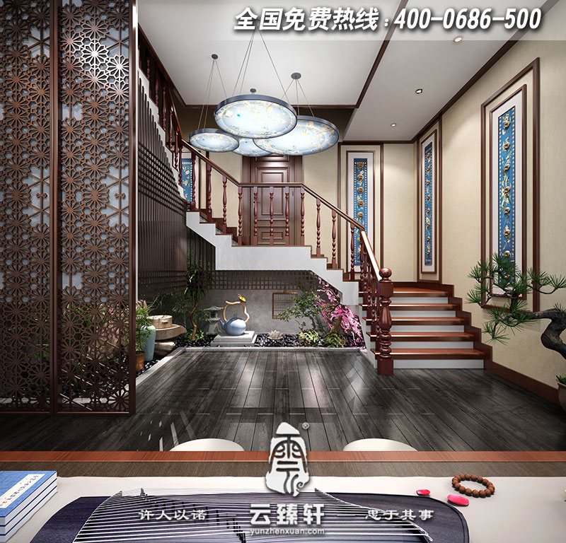 中式寫意白描家裝圖片