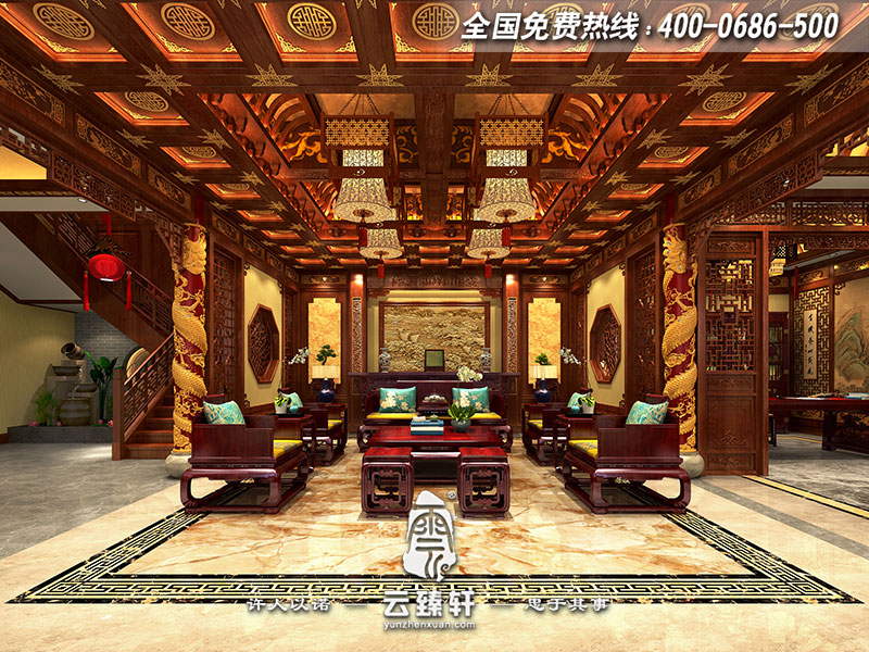 明清中式設(shè)計(jì)風(fēng)格效果圖